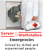 Server and Workstation emergencies solved by skilled and experienced people.